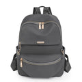 Women's Nylon Fashion Backpack - Multi-Pocket Waterproof Travel Daypack - Stylish College Bag with Gold Hardware & Anti-Theft Features
